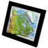 TestPlayNA 3D raised relief map of Canada showing mountains, lakes, and rivers