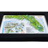 TestPlayNA 3D raised relief map of Florida and Miami showing coastline, Everglades, and cities