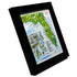 TestPlayNA 3D raised relief map of Florida and Miami showing coastline, Everglades, and cities