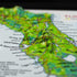 TestPlayNA 3D raised relief map of Florida and Miami showing coastline, Everglades, and cities