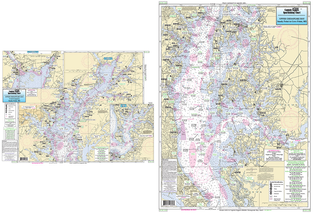 Captain Segull’s Fishing Chart Inshore: Upper Chesapeake Bay    