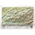 Great Smoky Mountains National Park Three Dimensional 3D Raised Relief Map