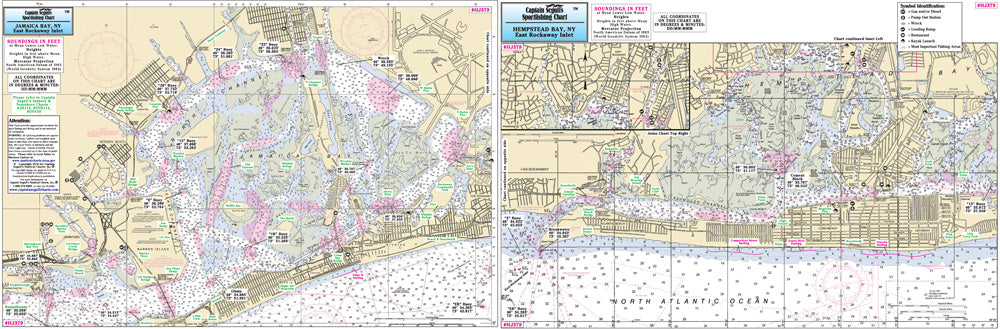 Captain Segull’s Fishing Chart Small Boat and Kayak: Hempstead and Jamaica Bays, NY    
