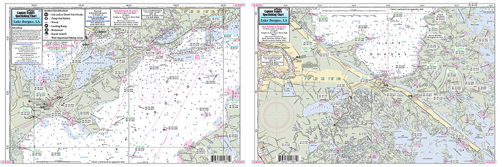 Captain Segull’s Fishing Chart Small Boat and Kayak: Lake Borgne, LA    