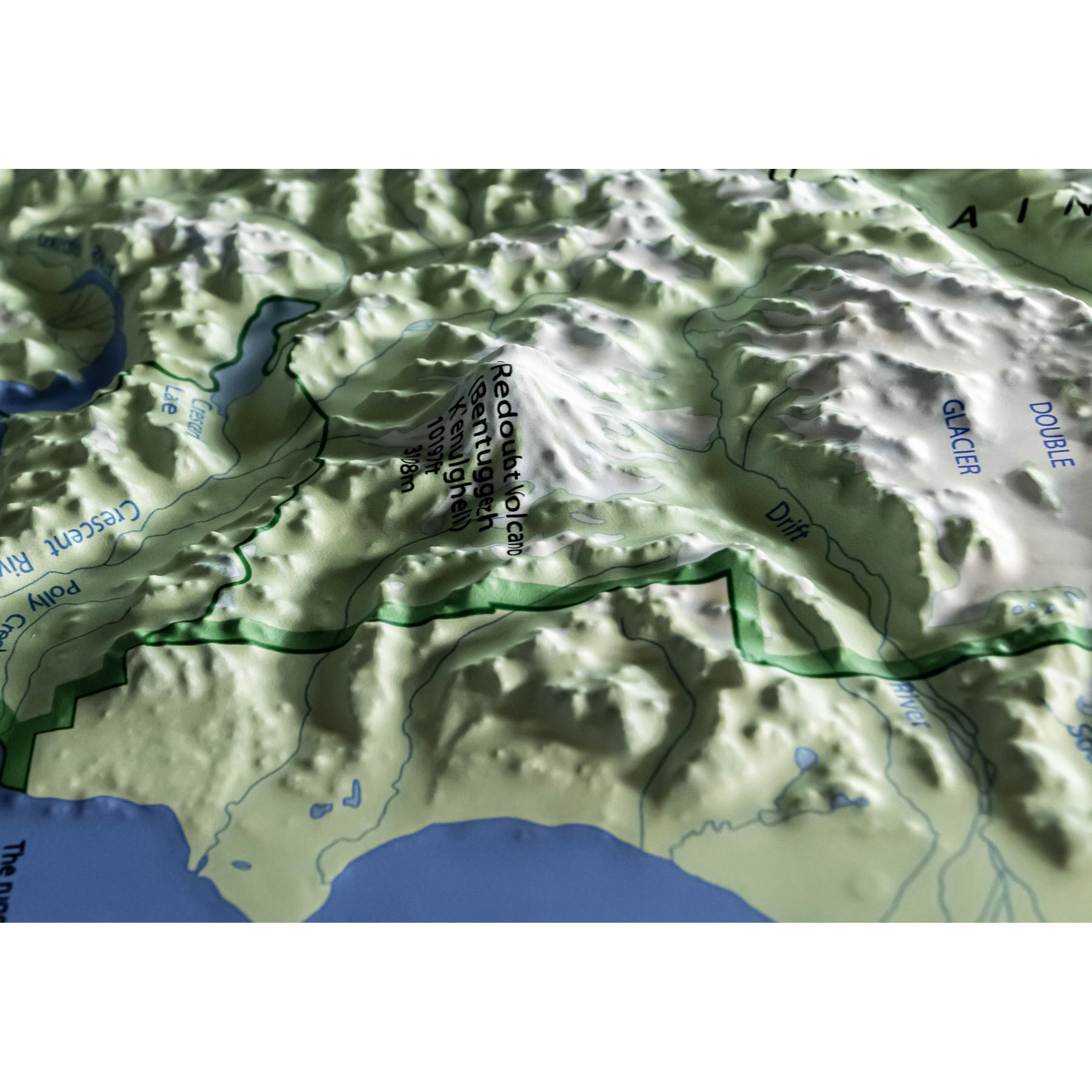 Lake Clark National Park Three Dimensional 3D Raised Relief Map