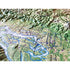 Washington State Airport & Airspace Three Dimensional 3D Raised Relief Map