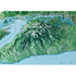 Washington State Three Dimensional 3D Raised Relief Map