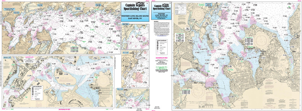 Captain Segull’s Fishing Chart Inshore: Western Long Island Sound    