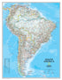 South America  a part of National Geographic Political 7 Continent Maps Classroom Pull Down 7 Map Bundle