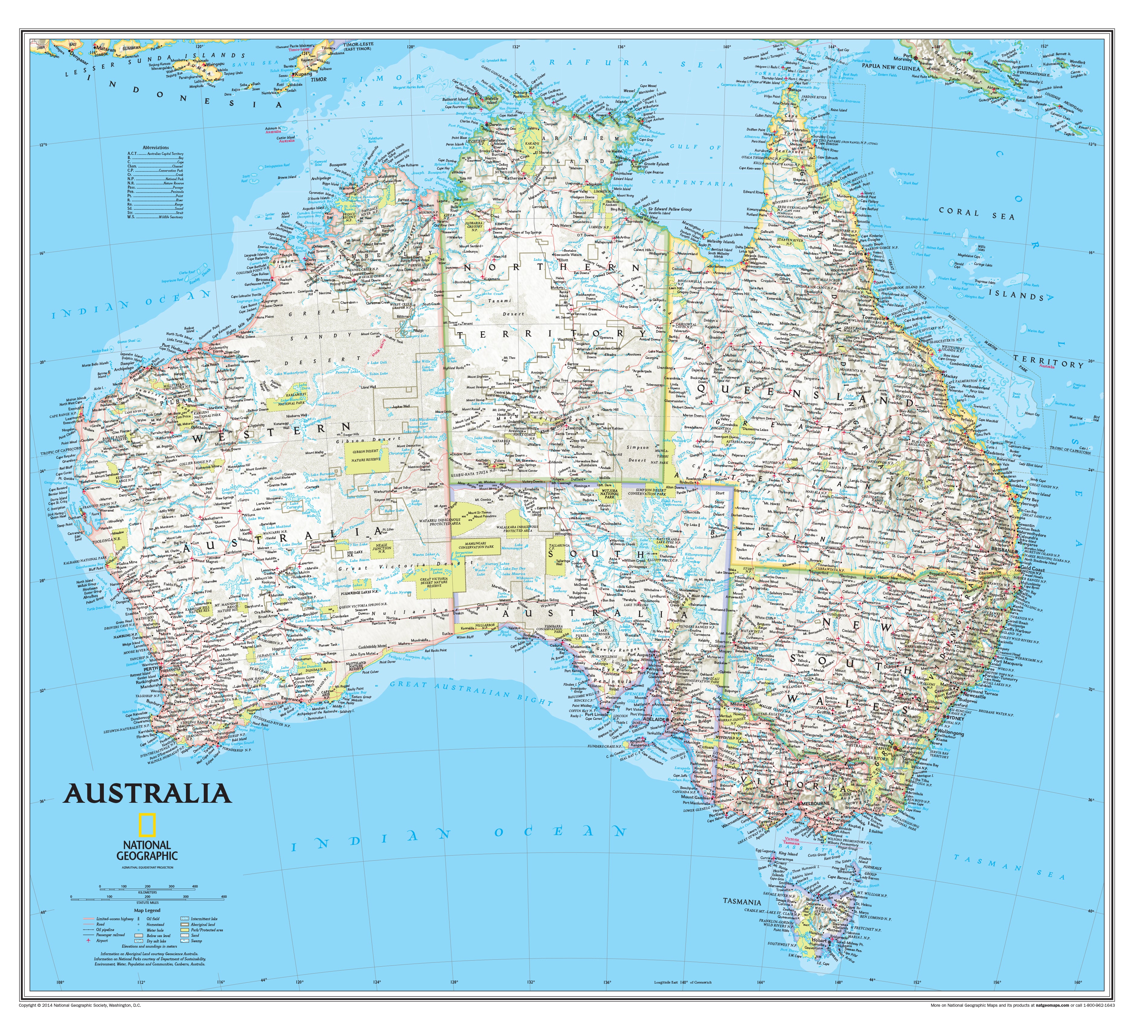 Australia a part of National Geographic Political 7 Continent Maps Classroom Pull Down 7 Map Bundle