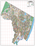 Bergen Co, Nj Wall Map - Large Laminated