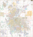 Denver Metro, Co Wall Map - Large Laminated