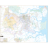 Savannah Chatham County, Ga Wall Map - Large Laminated