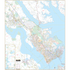 Virginia Peninsula, Va Wall Map - Large Laminated