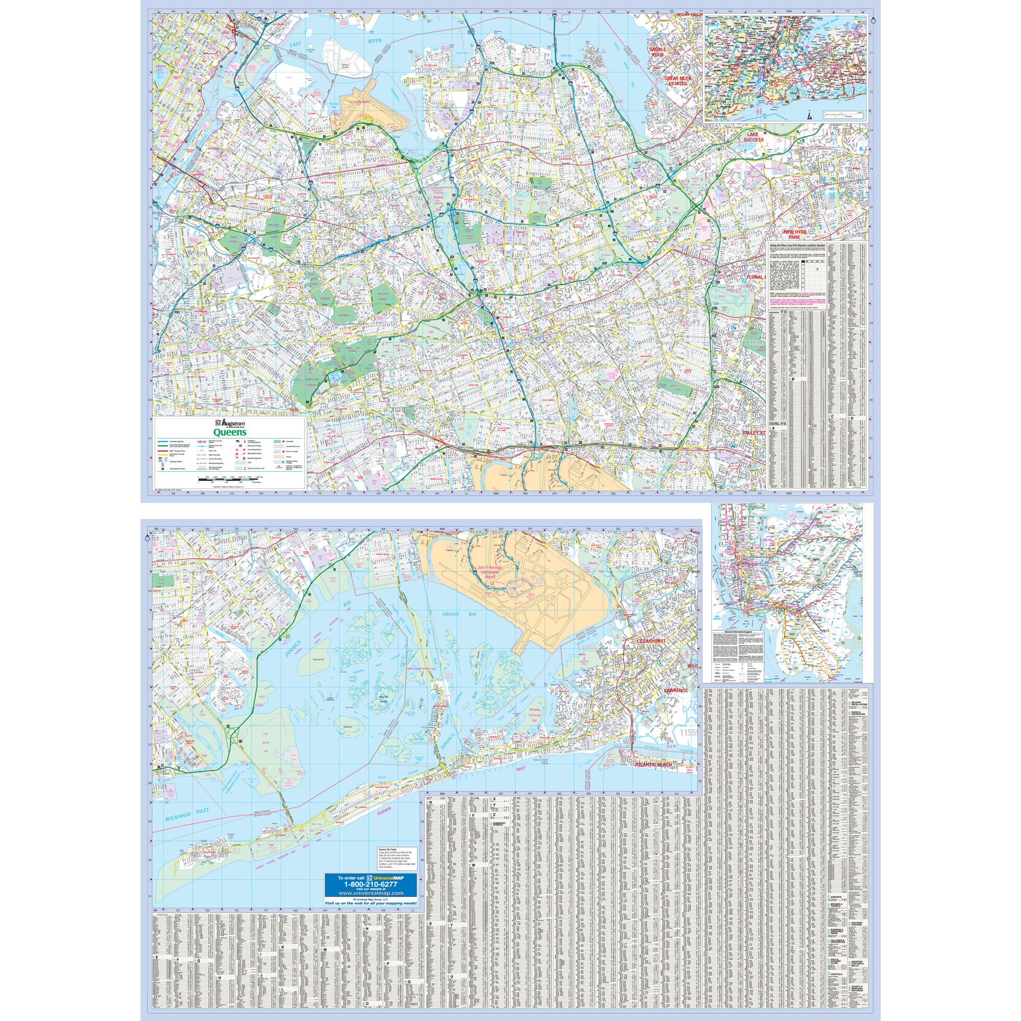 Queens, Ny Wall Map - Large Laminated