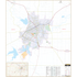 San Angelo, Tx Wall Map - Large Laminated