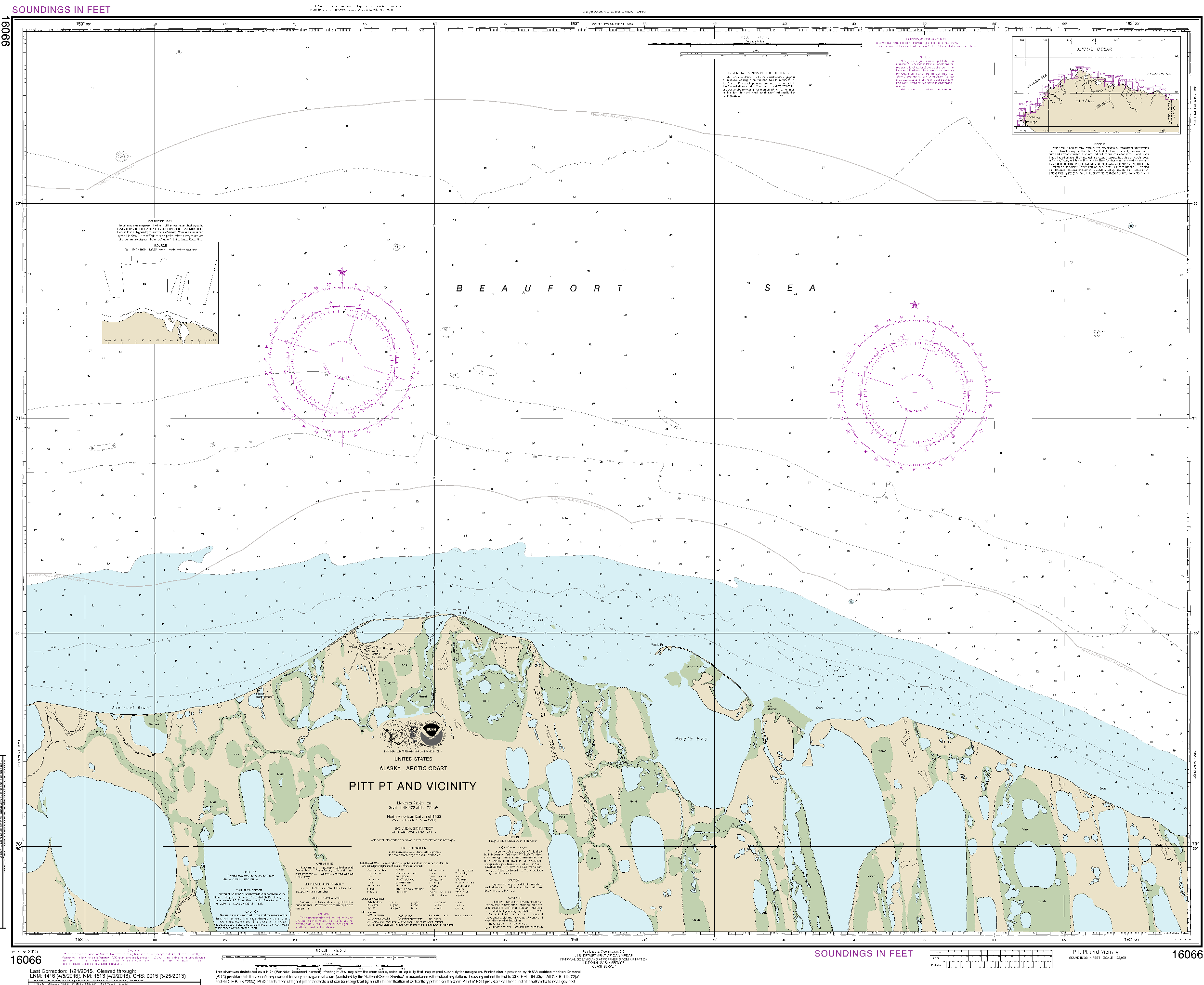 NOAA Nautical Chart 16066: Pitt Pt. and vicinity
