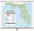 Kappa Map Group  Florida Large Scale Shaded Relief Wall Map