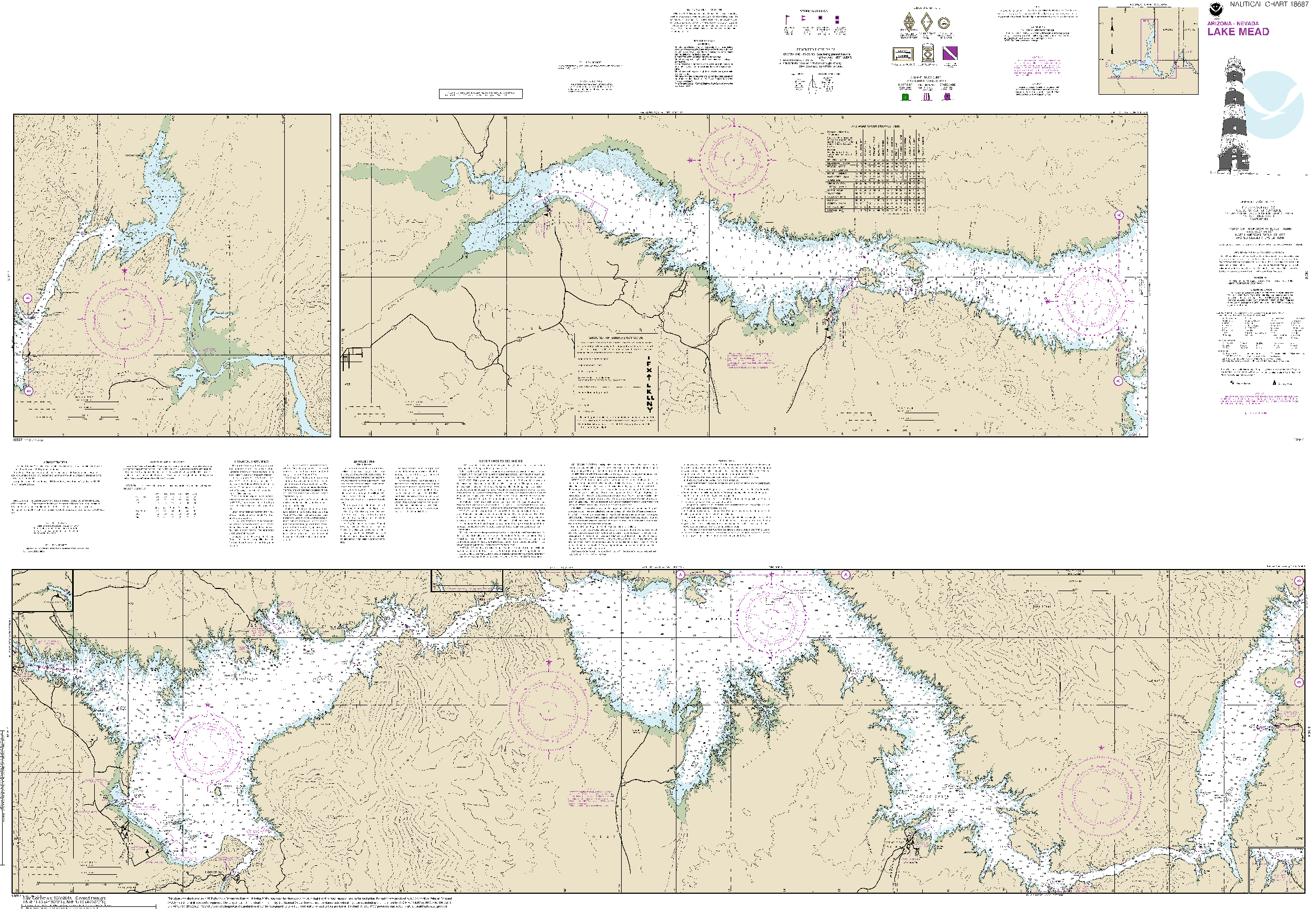NOAA Nautical Chart 18687: Lake Mead