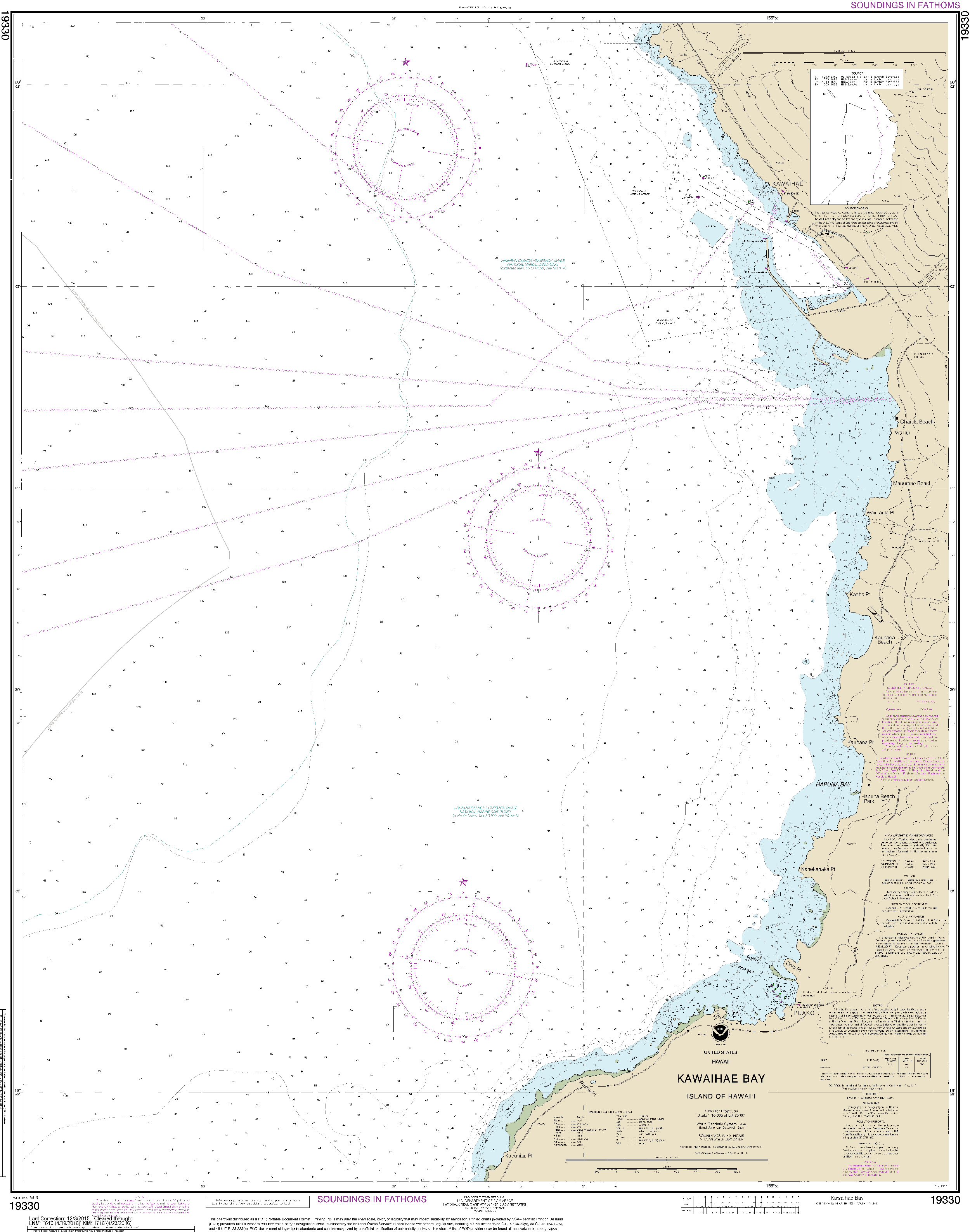 NOAA Nautical Chart 19330: Kawaihae Bay-Island of Hawaii