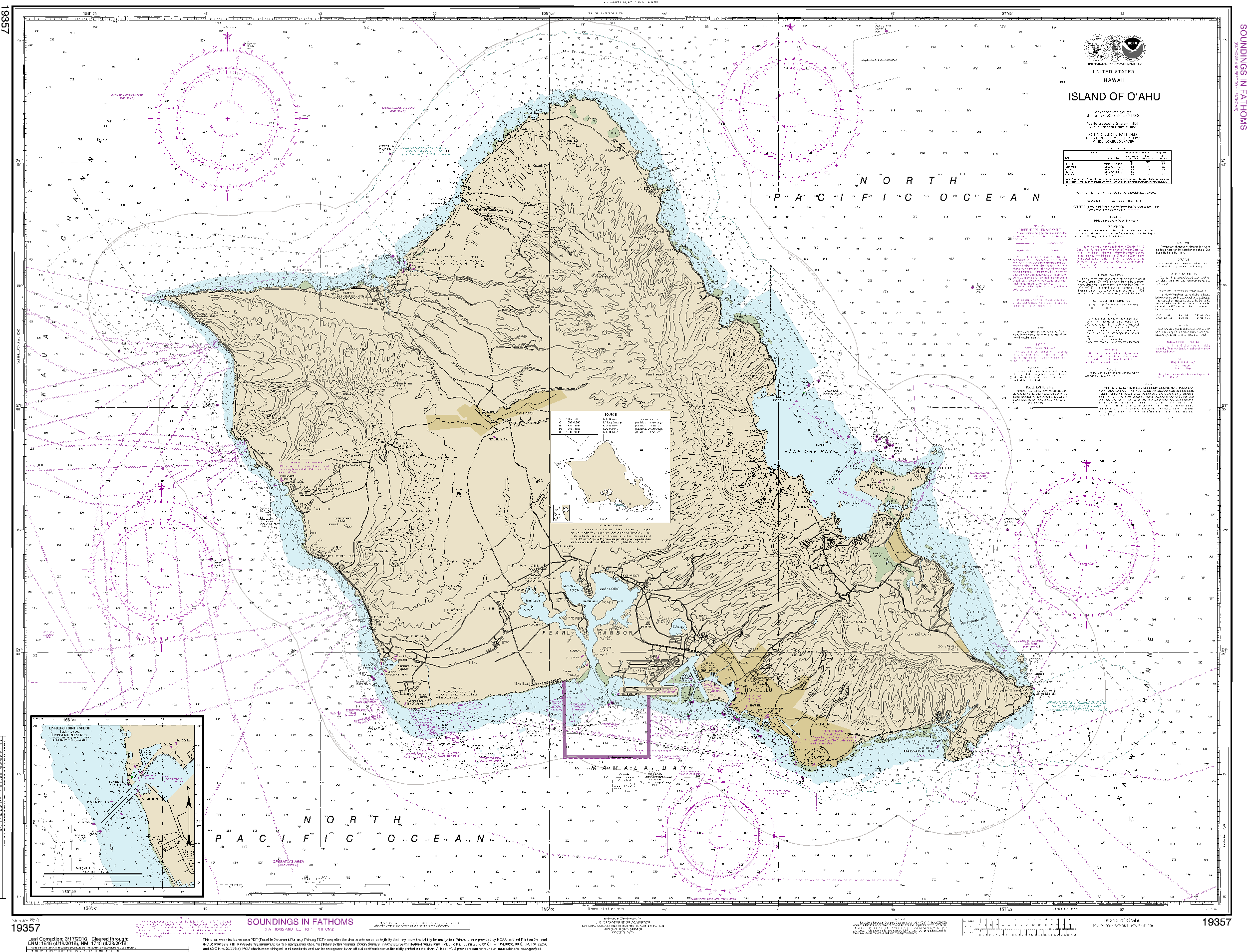 NOAA Nautical Chart 19357: Island of Oƒ??ahu;Barbers Point Harbor