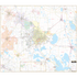 Gainesville Alachua Co, Fl Wall Map - Large Laminated