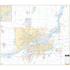 Quad Cities Of Ia And Il, Ia Wall Map - Large Laminated