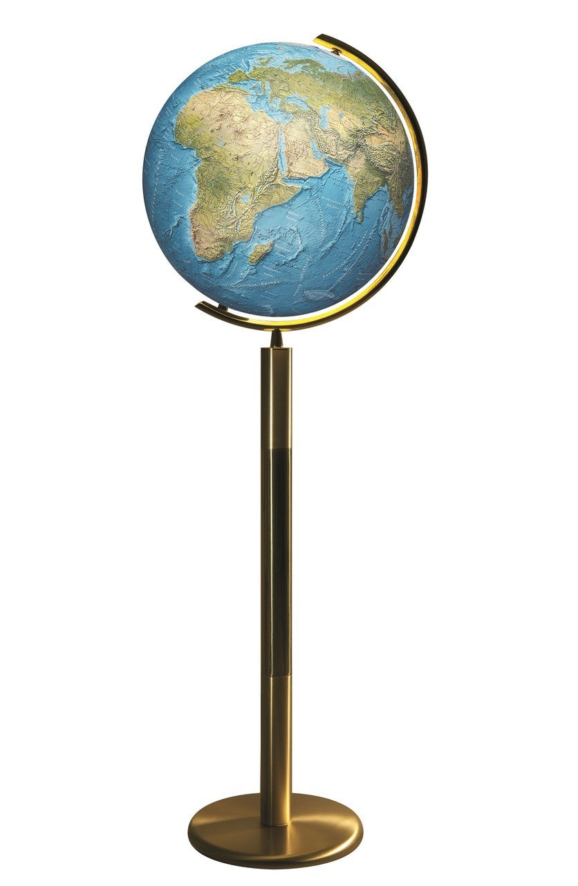 Konstanz Illuminated 16 Inch Floor World Globe By Columbus Globes