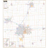 Champaign Urbana, Il Wall Map - Large Laminated