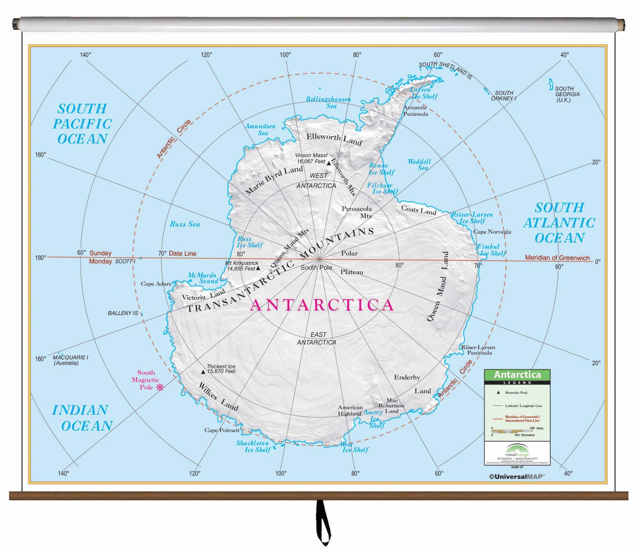 Kappa Map Group  Antarctica Primary Classroom Wall Map