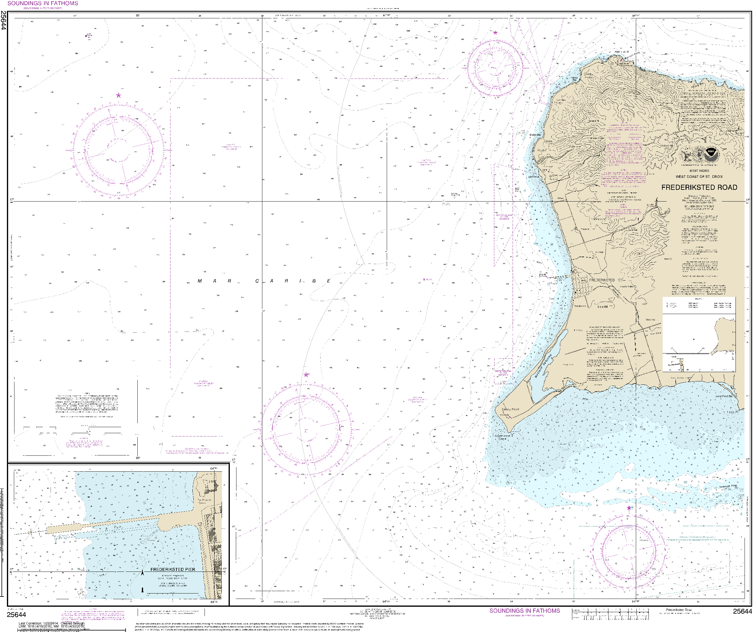 NOAA Nautical Chart 25644: Frederiksted Road;Frederiksted Pier