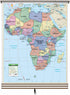 Kappa Map Group  Eastern Hemisphere Primary Wall Map Set On Roller W Backboard 3 Map Set