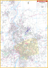 Close Up Of Springfield, Ma Wall Map - Large Laminated