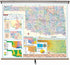 Kappa Map Group  Oklahoma State Intermediate Thematic Classroom Wall Map