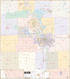 Iowa City, Ia Wall Map - Large Laminated