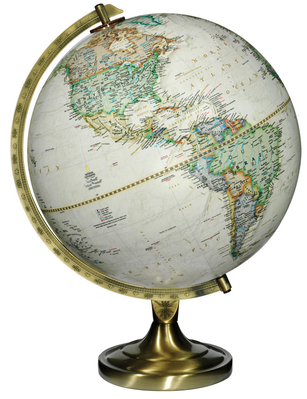 Grosvenor 12 Inch Desk World Globe By National Geographic