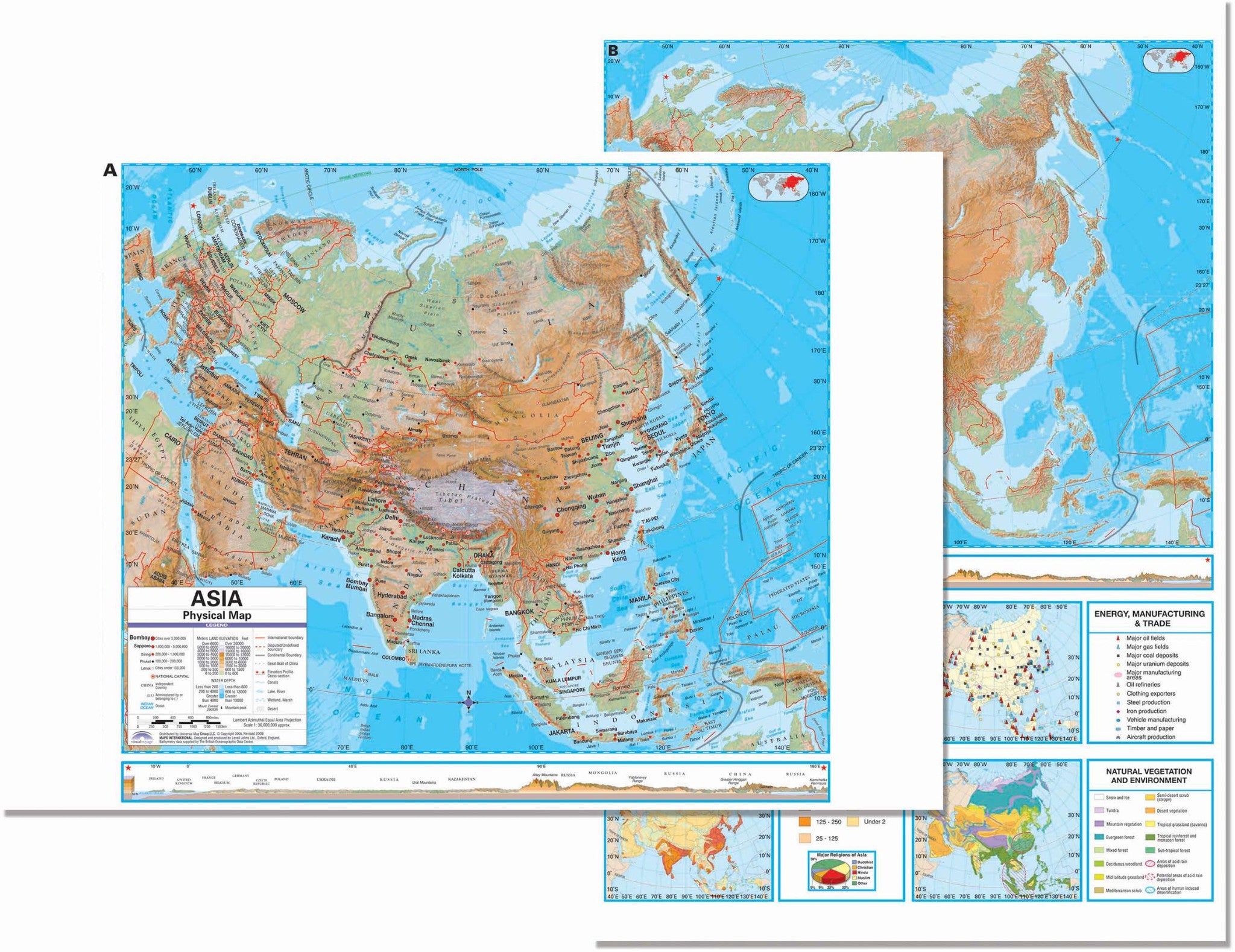 Kappa Map Group  asia advanced physical deskpad map multi pack