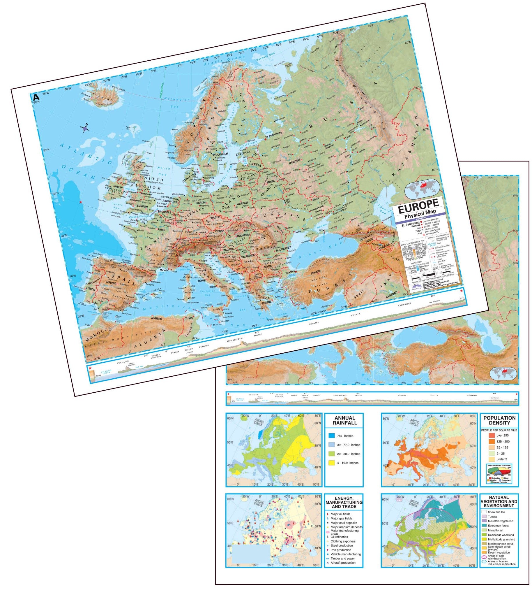 Kappa Map Group  europe advanced physical deskpad map multi pack