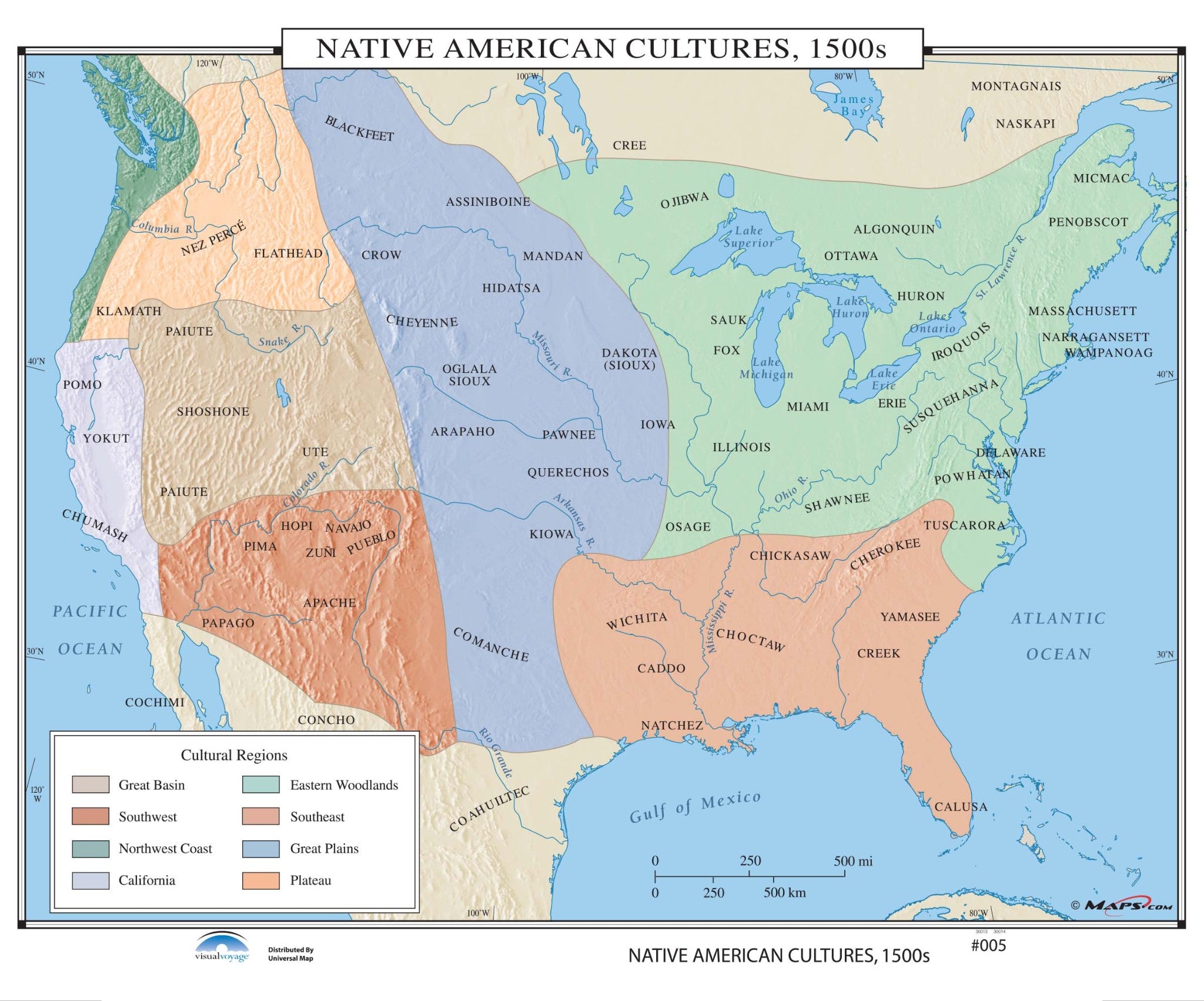 Kappa Map Group  005 Native American Cultures 1500S