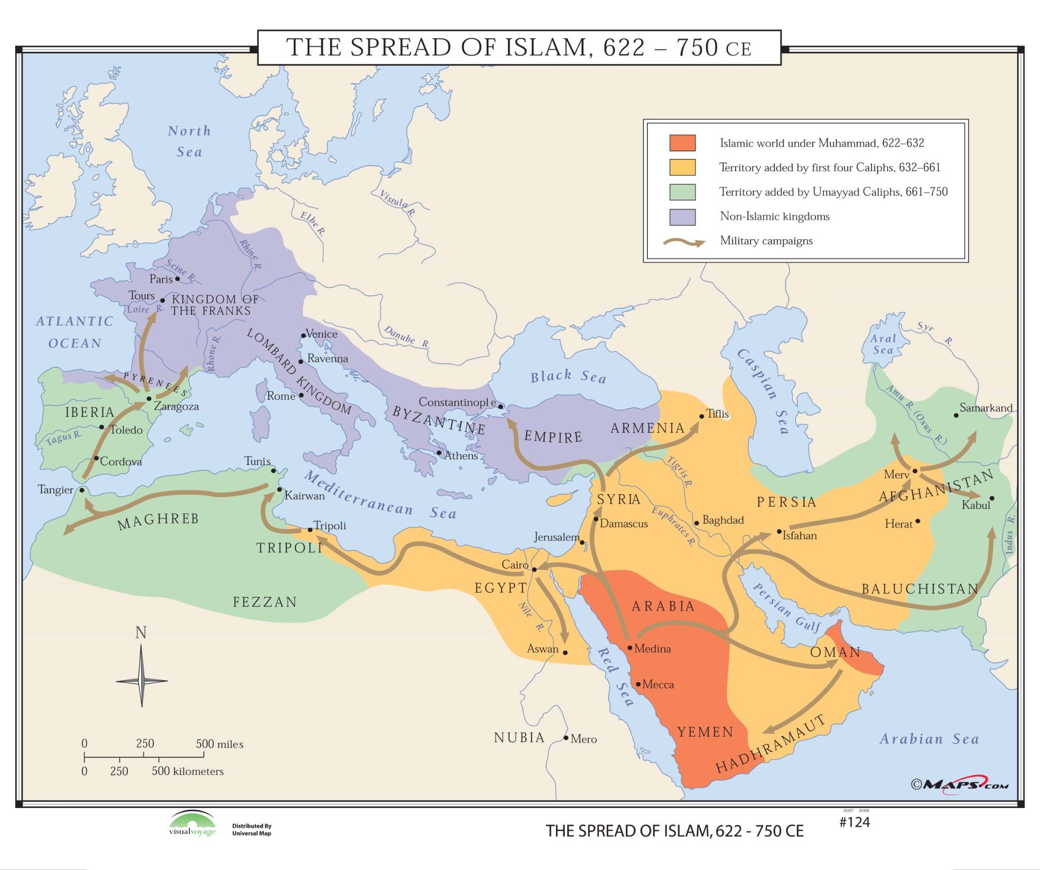 Kappa Map Group  124 The Spread Of Islam 622 750 Ce
