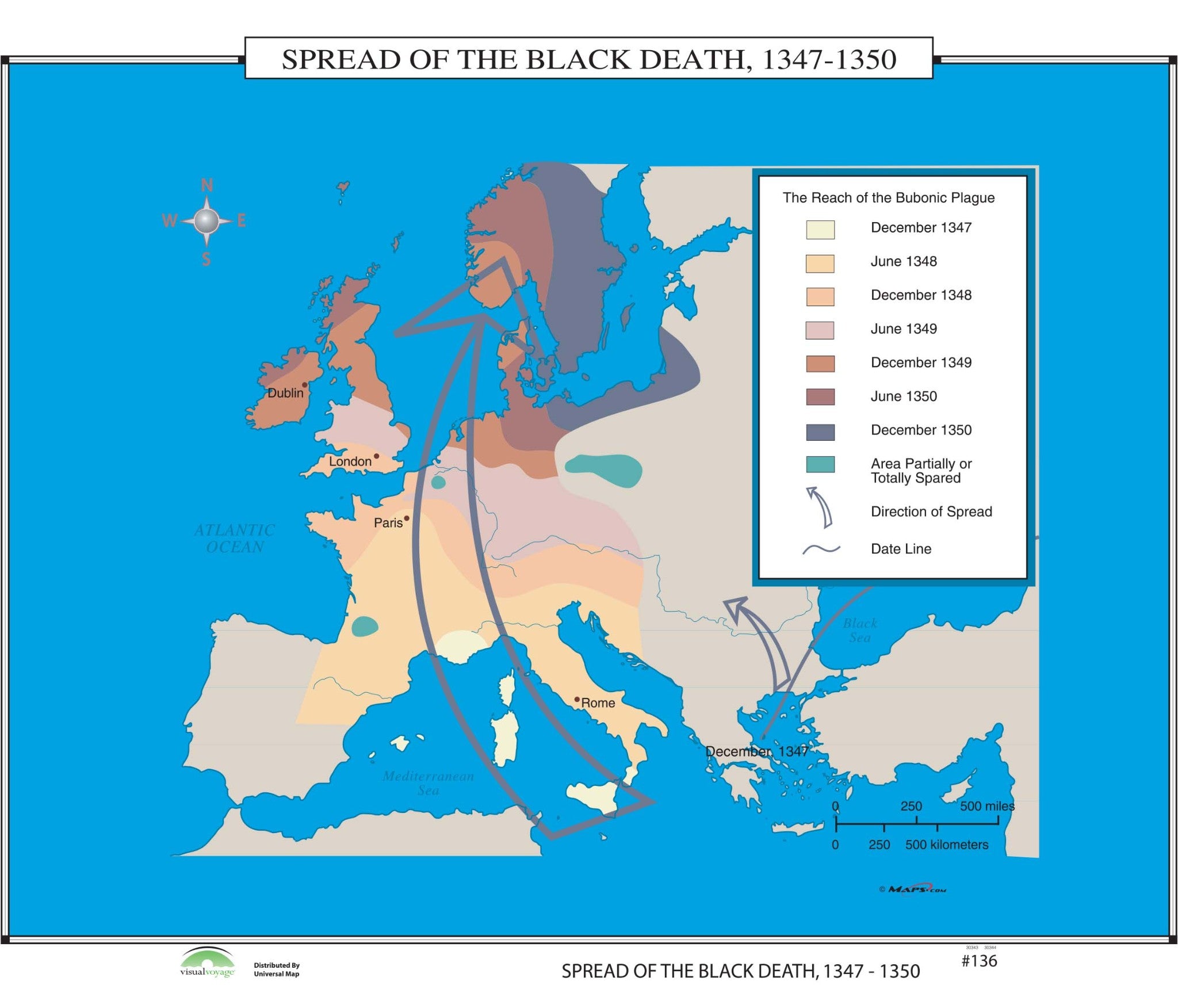 Kappa Map Group  136 Spread Of The Black Death 1347 1350