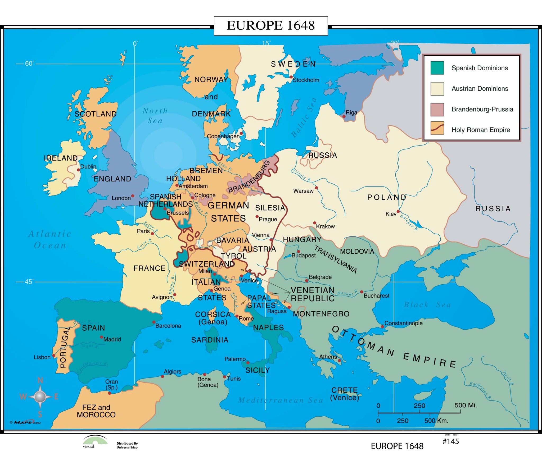 Europe Map 950 To 1300