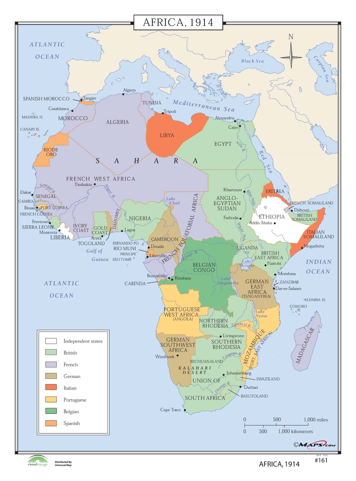 Kappa Map Group  161 Africa 1914