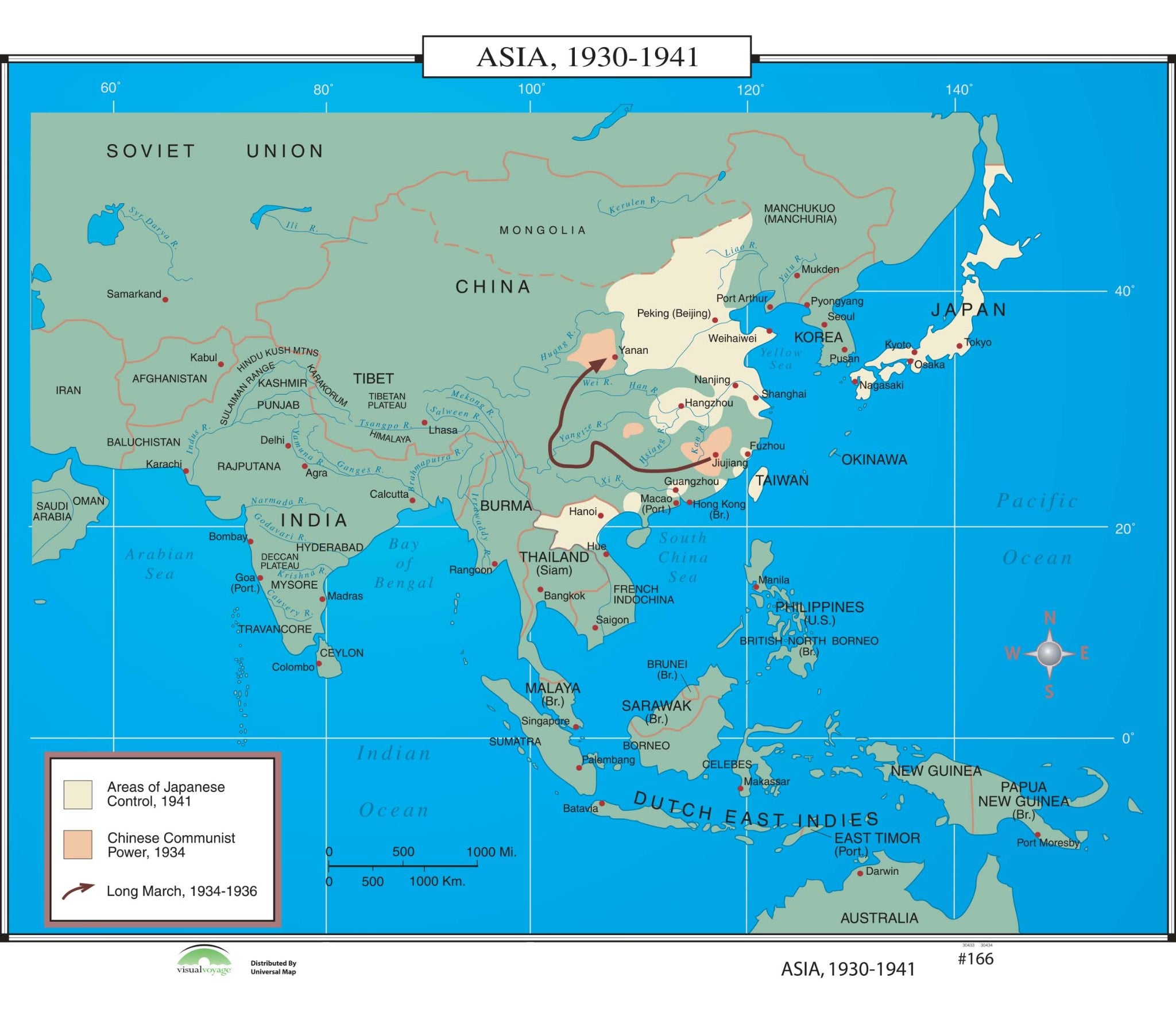 Kappa Map Group  166 Asia 1930 1941