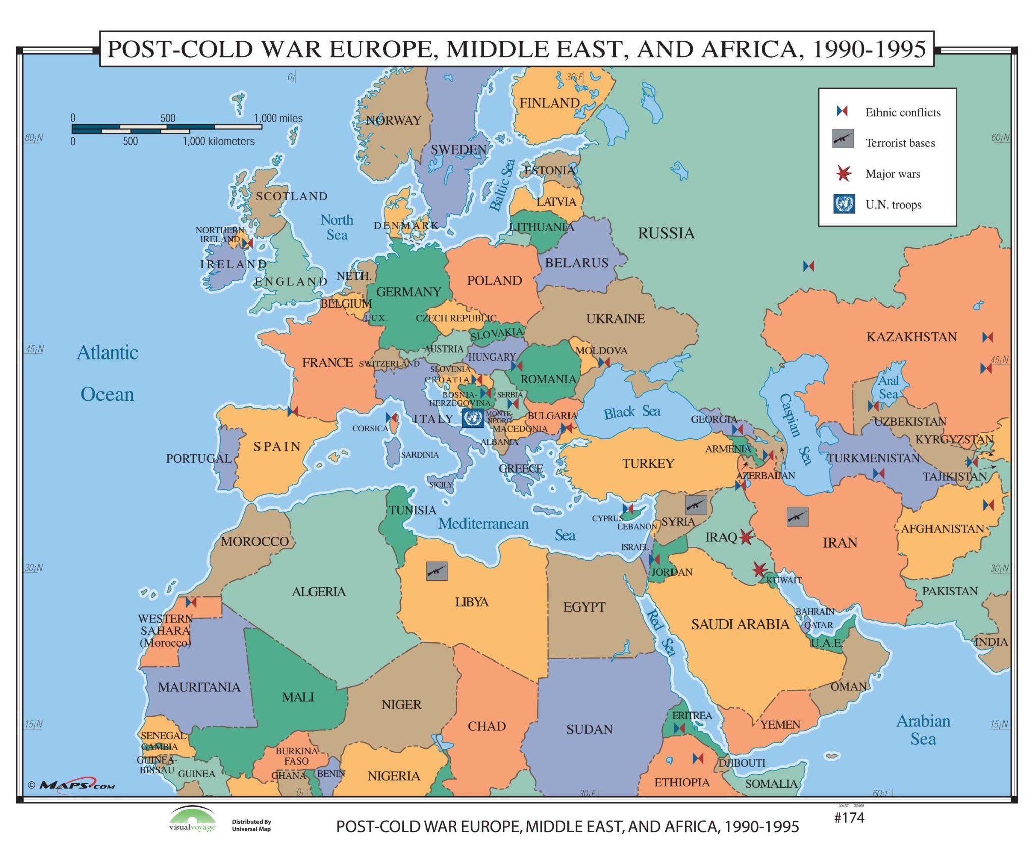 Kappa Map Group  174 Post Cold War Europe Middle East Africa 1990 1995