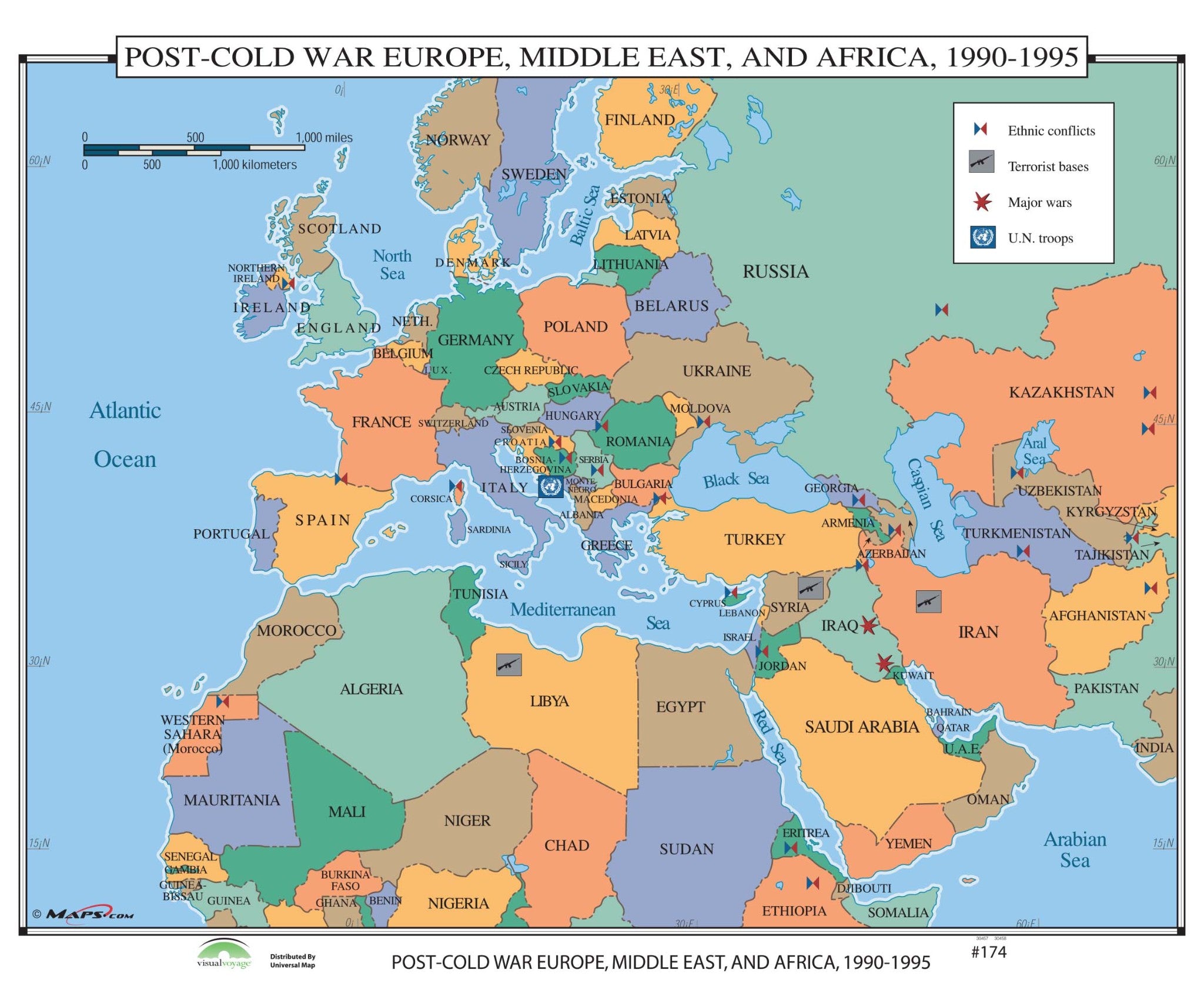Cold War Map Of Europe