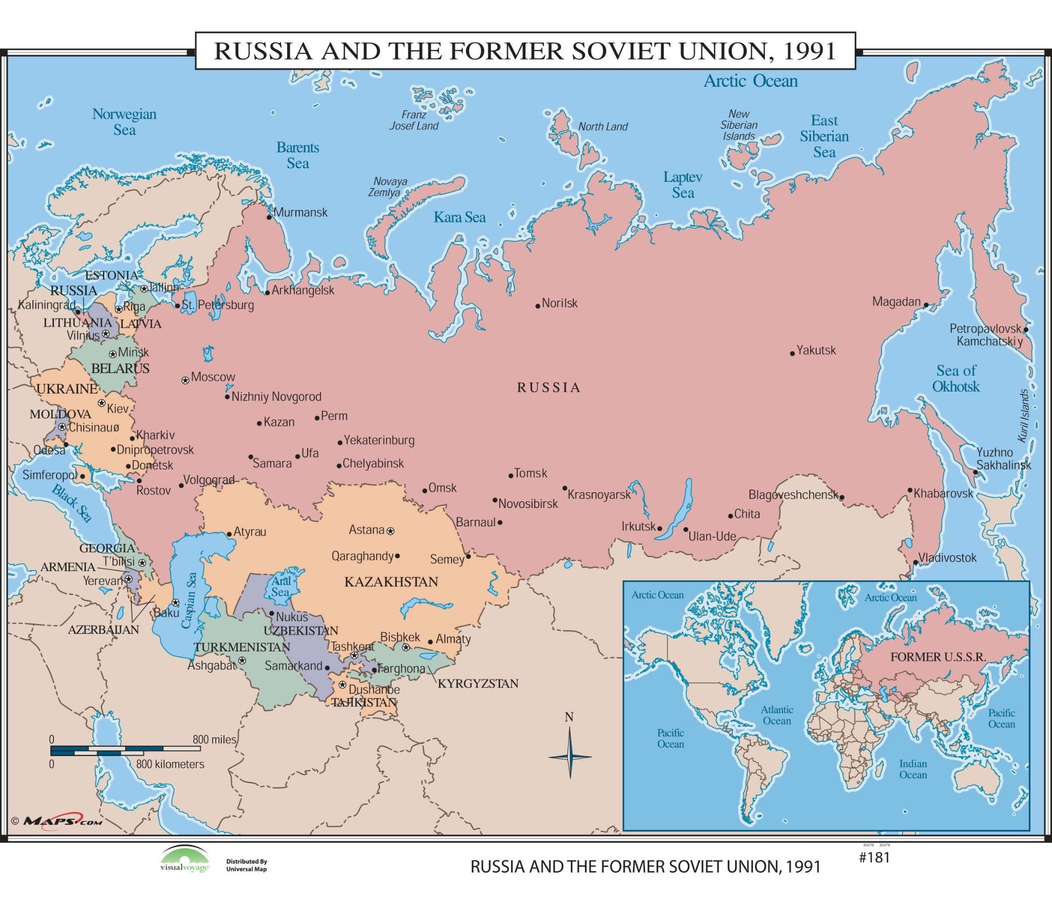 Kappa Map Group  181 Russia The Former Soviet Union 1991
