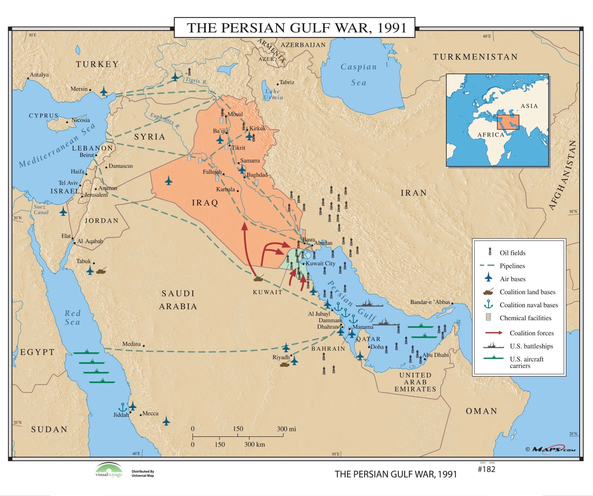 Kappa Map Group  182 The Persian Gulf War 1991