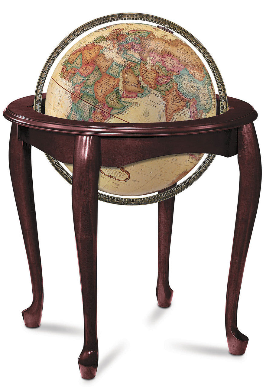 Queen Anne 16 Inch Floor World Globe By Replogle Globes