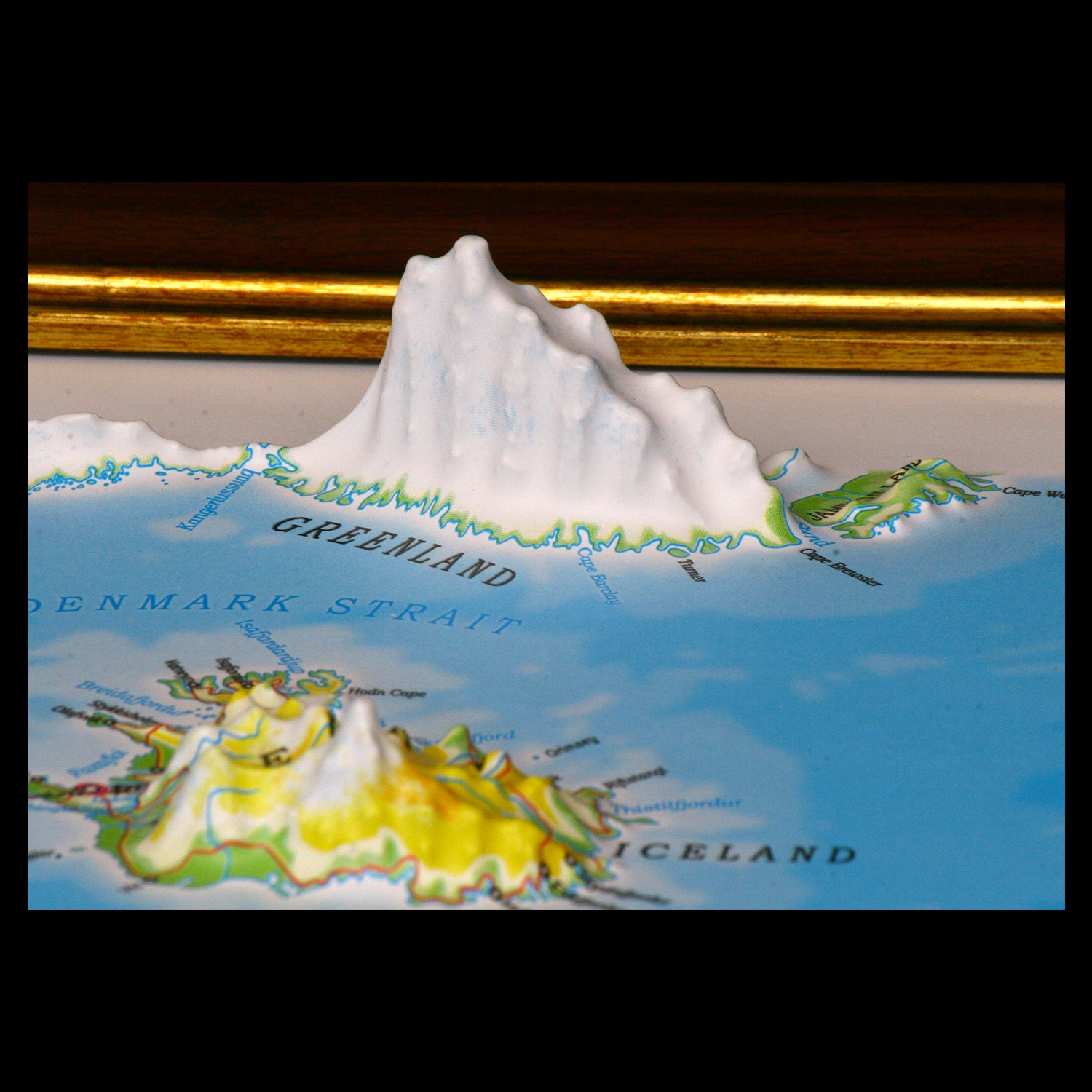 Europe Three Dimensional 3D Raised Relief Map by Testplay